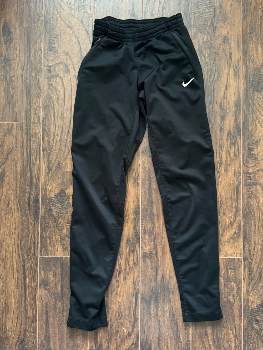 Nike Dri Fit Size XS Black Tapered Athletic Track Pants